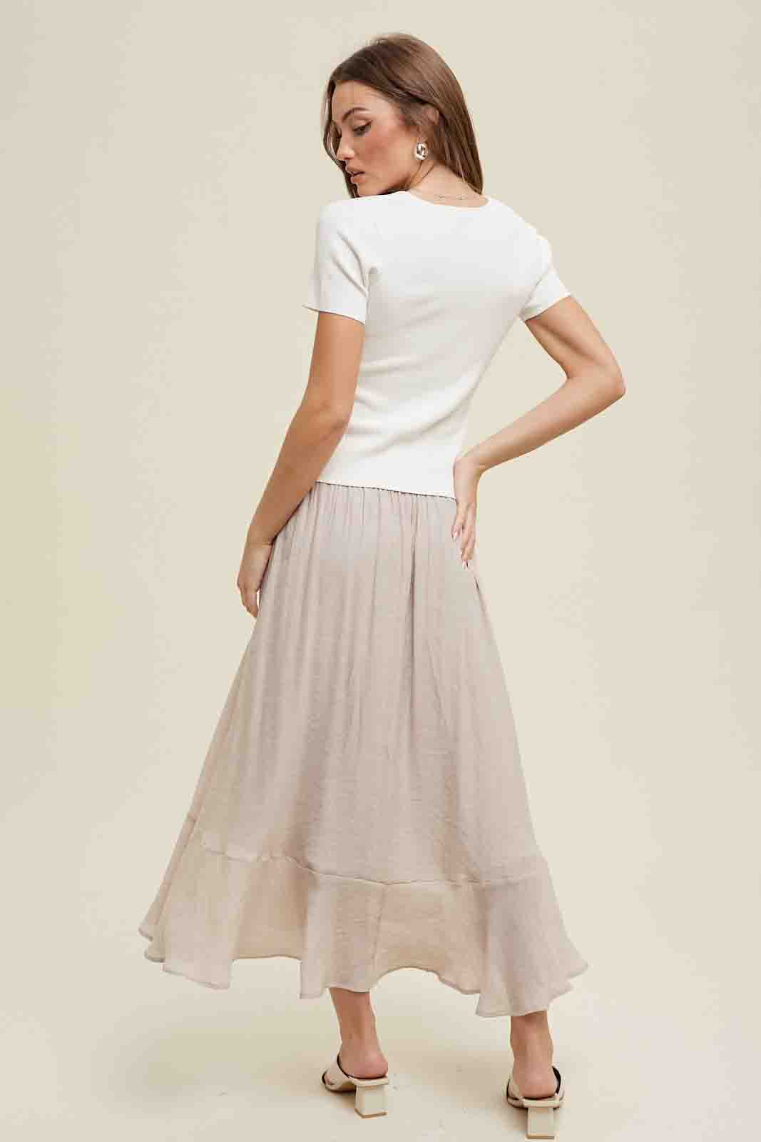 Sweetheart Sweater Top in White by Wishlist