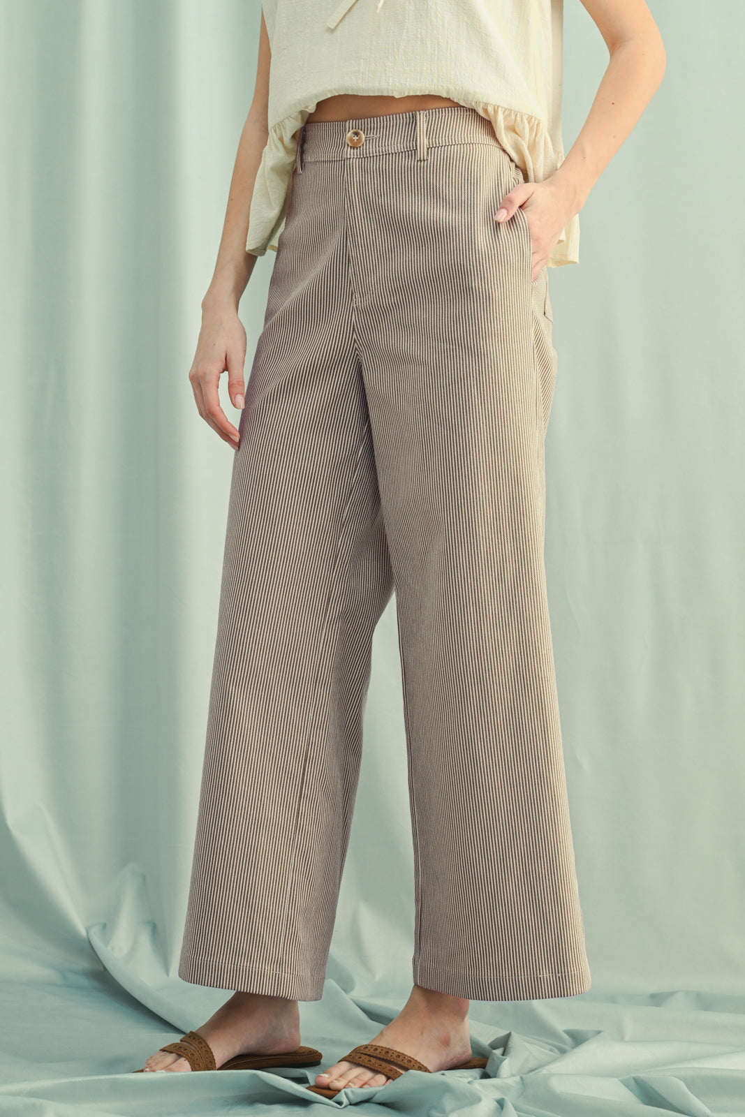 Striped Wide Leg Pants by Wishlist