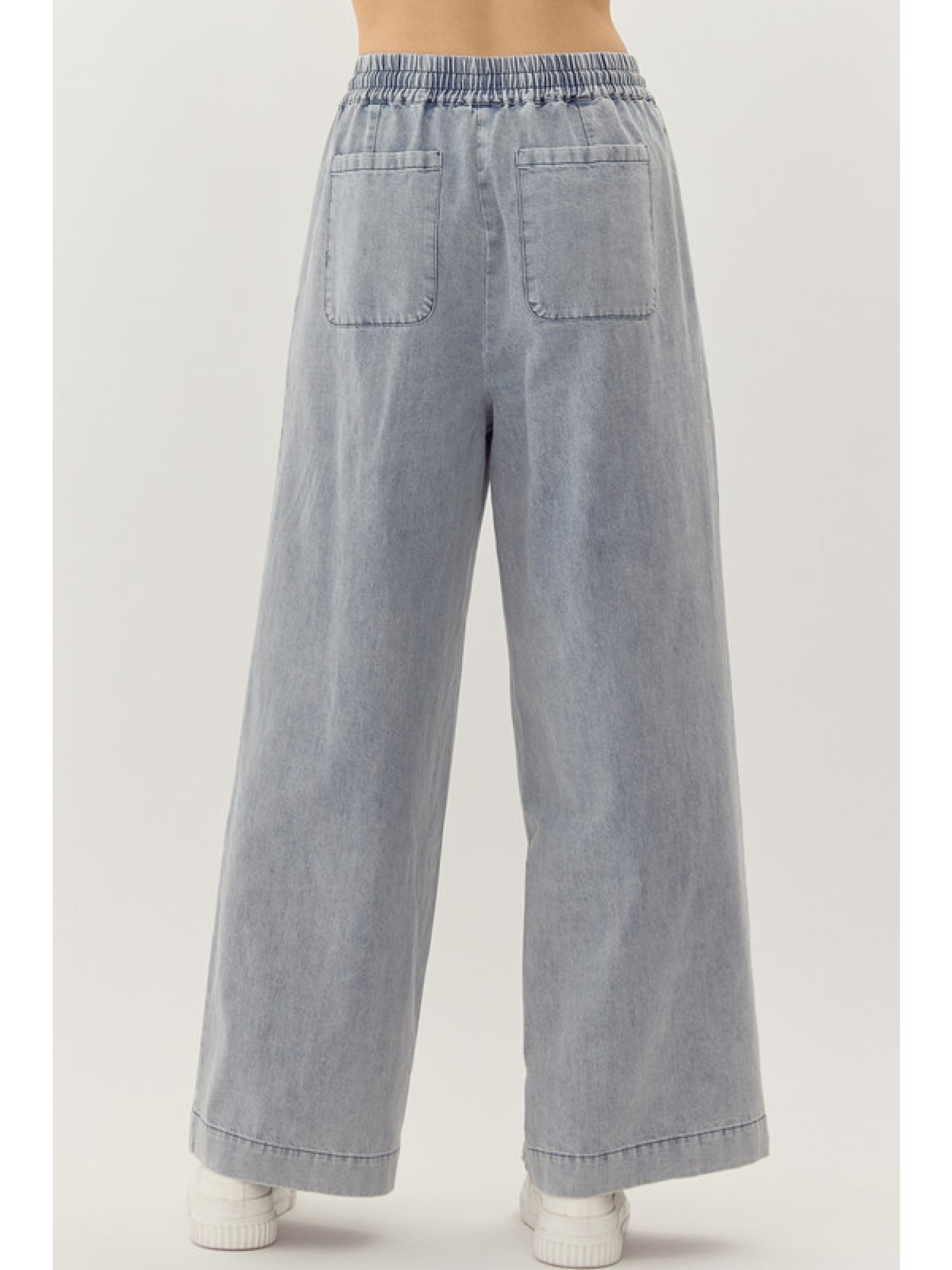 Denim Flowy Pants by Jodifl