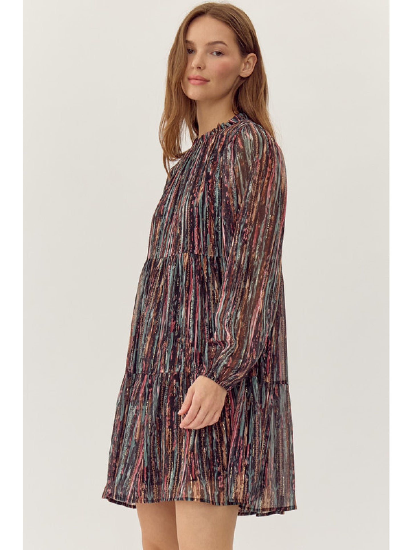 Multi Colored Chiffon Dress by Jodifl