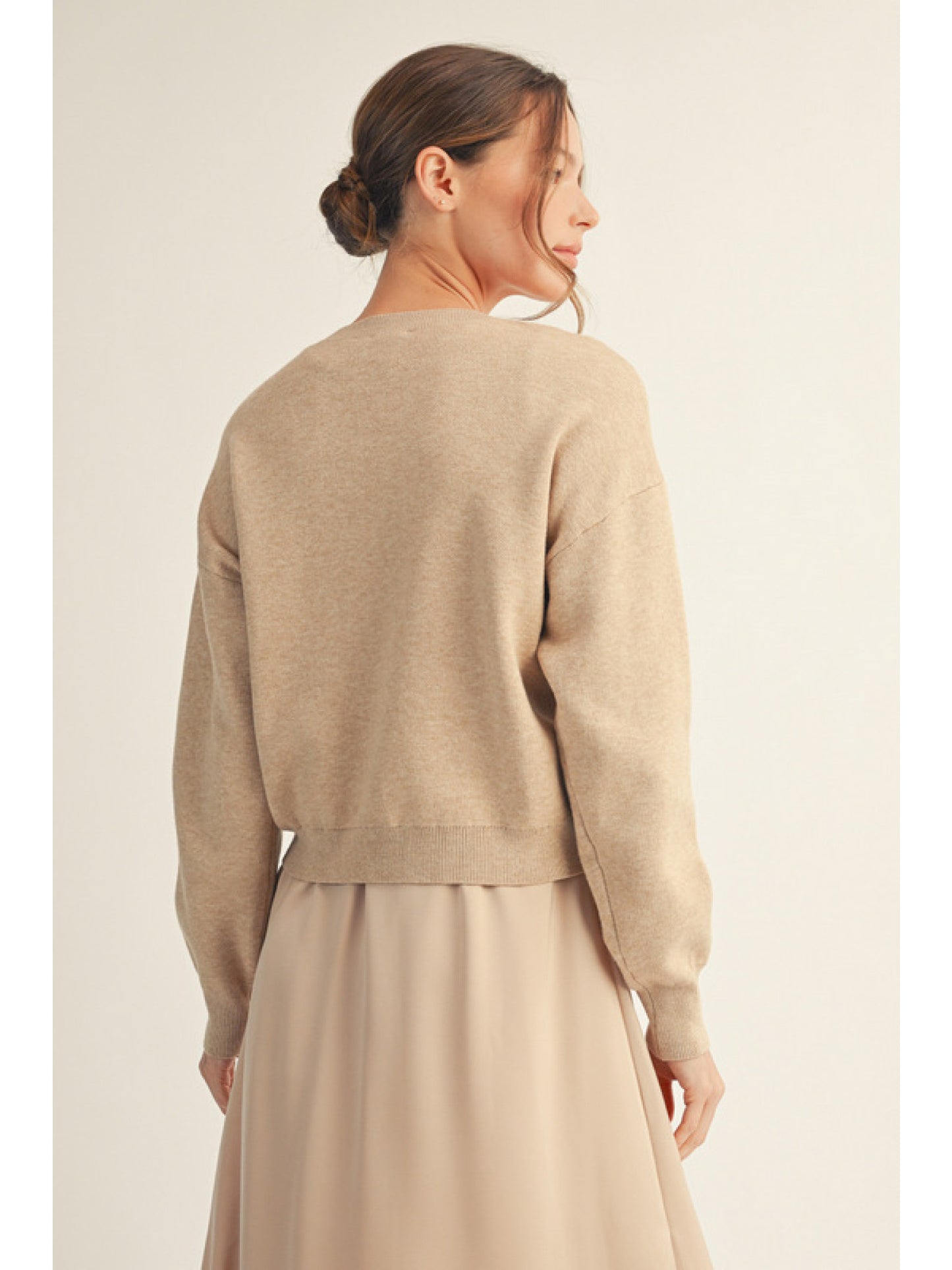 Long Sleeves Soft Texture Sweater Top by Jodifl