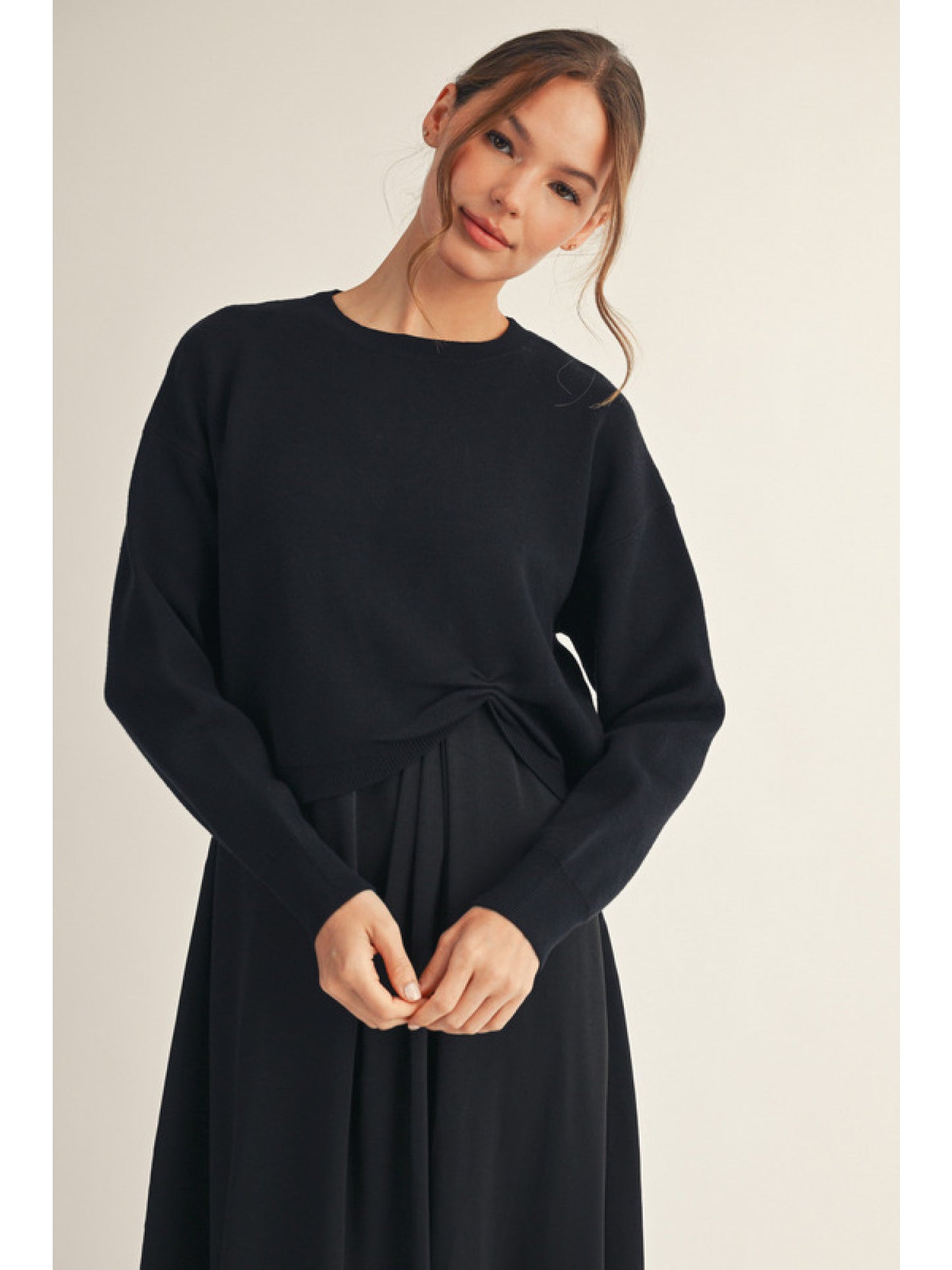 Long Sleeves Soft Texture Sweater Top by Jodifl
