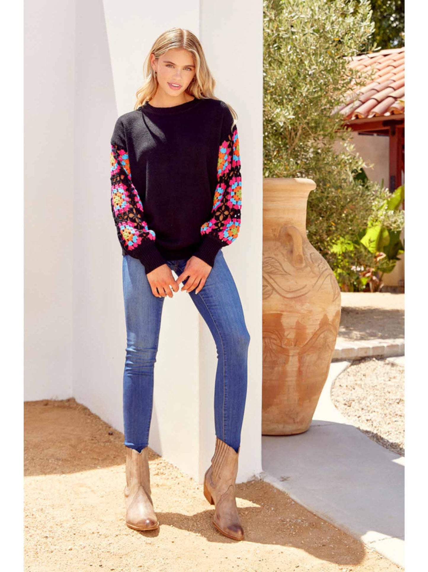 Knit Black Pullover Sweater by Jodifl