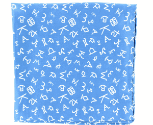 Jacquard 100% Silk Wild Rag 33x33 Brands