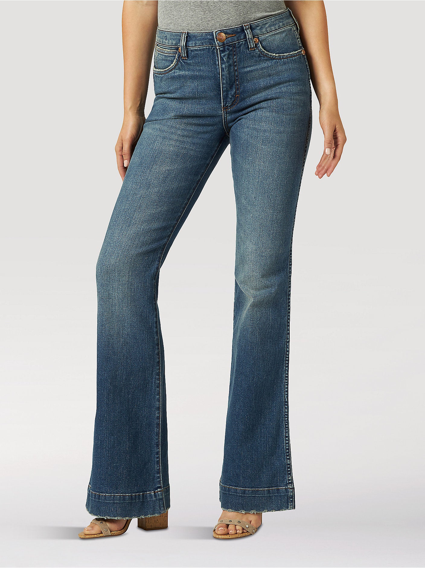 Women's Bailey High Rise Trouser Jeans in Shelby by Wrangler