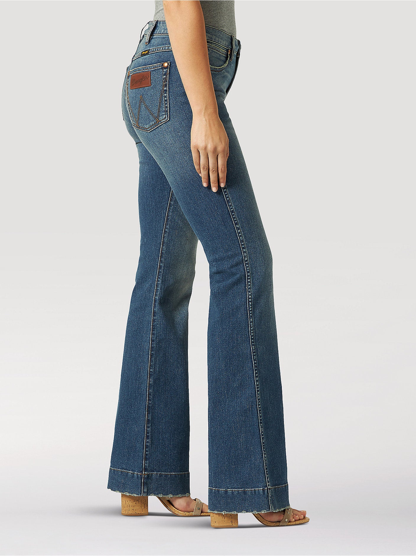 Women's Bailey High Rise Trouser Jeans in Shelby by Wrangler