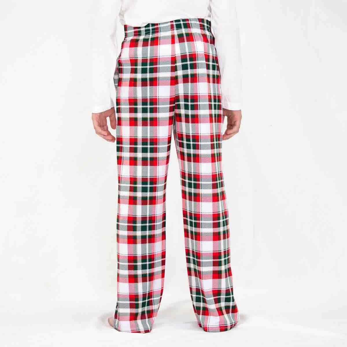 Youth Mansfield Plaid Sleep Pants Dark Green/True Red