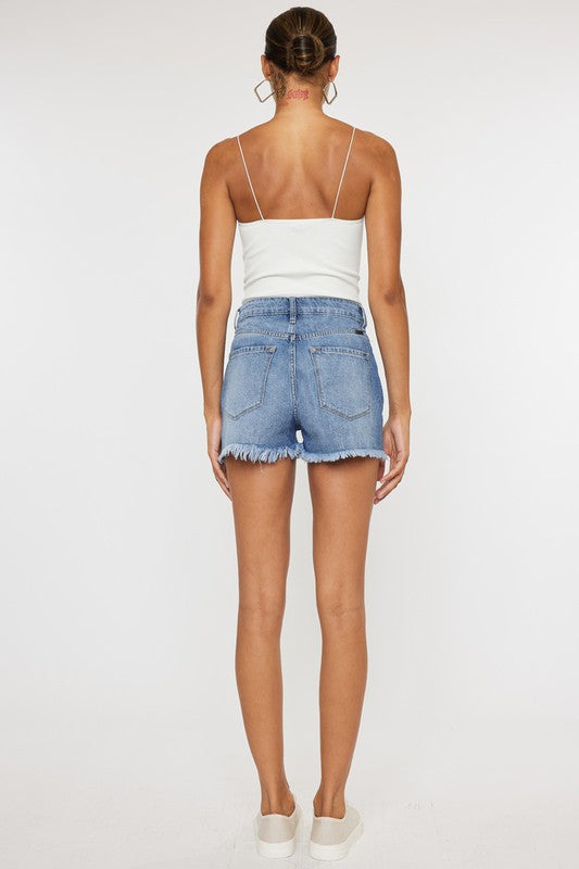 KanCan High Rise Denim Jean Shorts