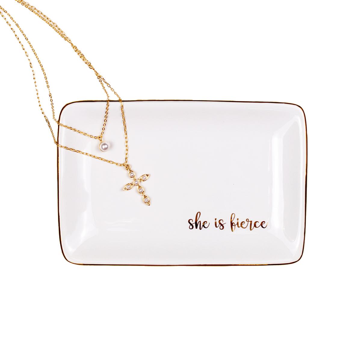 She is Fierce Trinket Dish by The Royal Standard