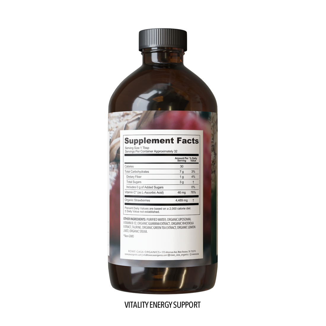 Vitality Energy Support | 16 Oz by Rowe Casa Organics
