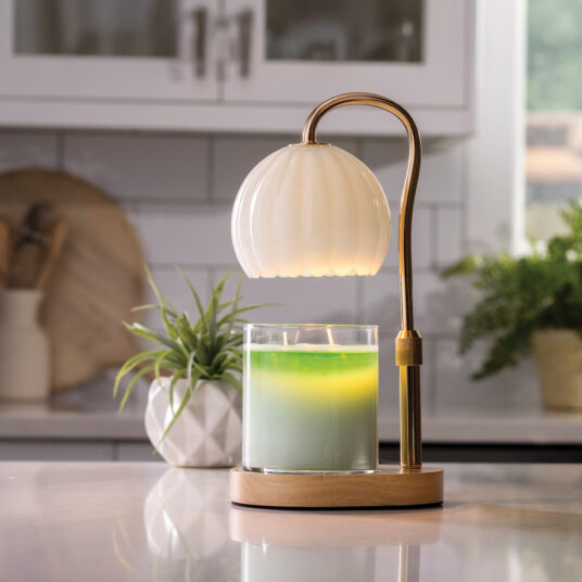 Milk Glass Candle Warmer Lamp by Candle Warmers