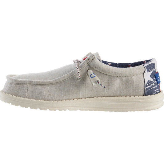 Wally Texas Canvas in Off White by Hey Dude Shoes