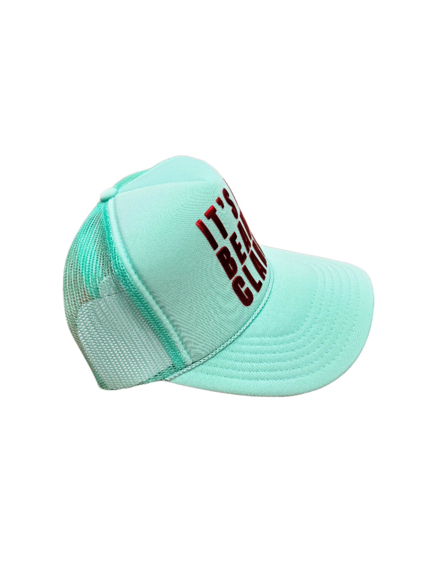 "It's a Beaut Clark" Mint Trucker Hat by Babe