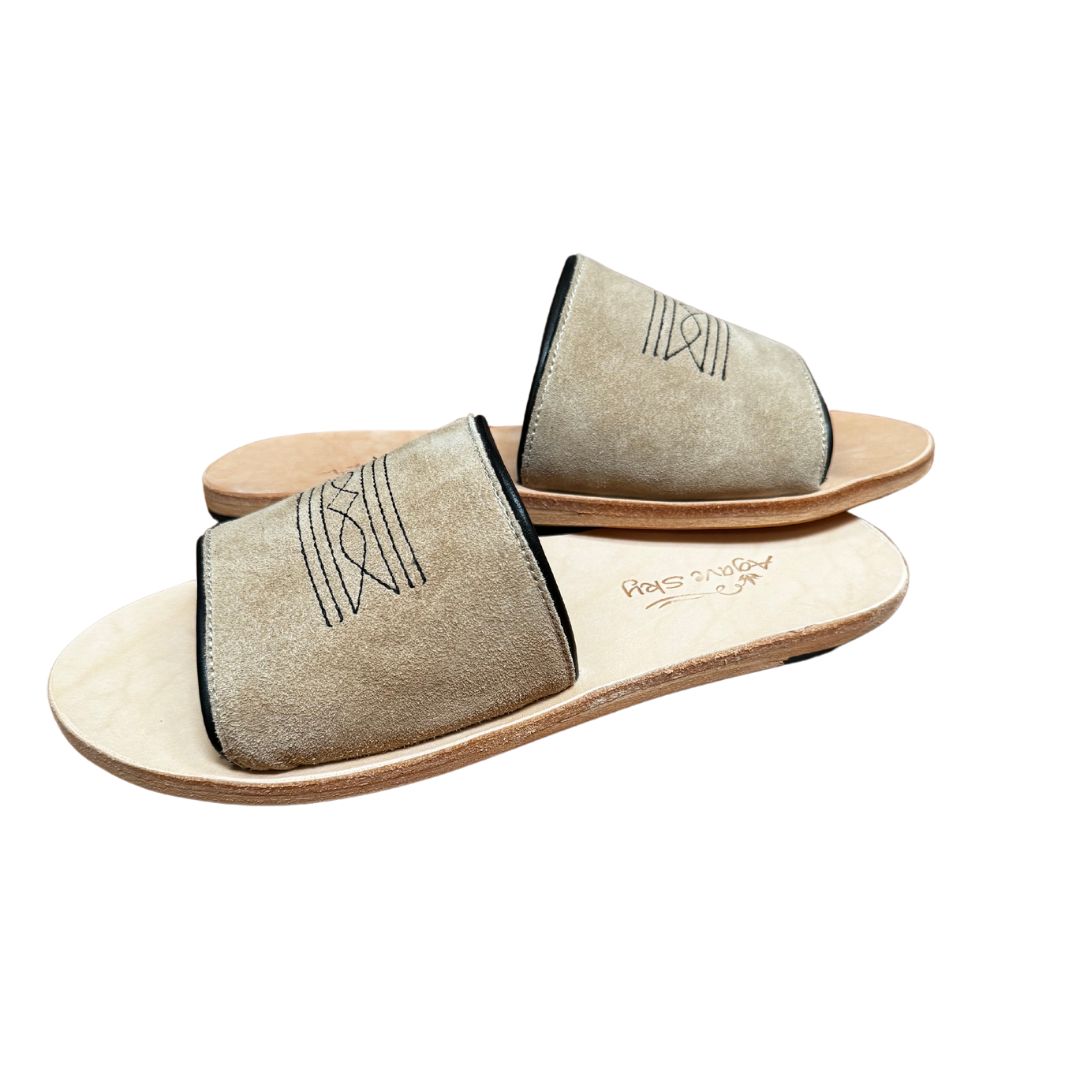Nadia Western Hair on Hide Sandals by Agave Sky