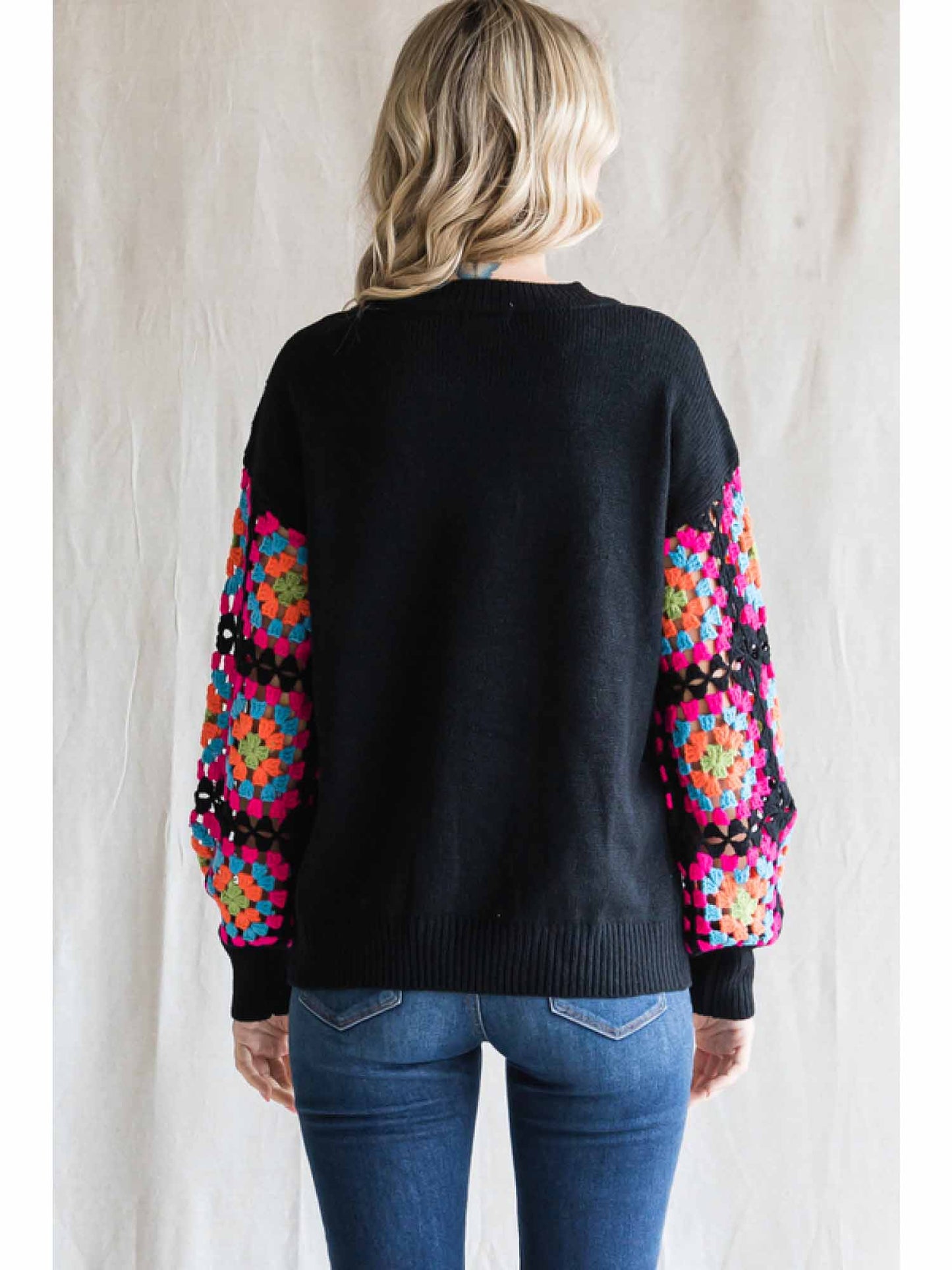 Knit Black Pullover Sweater by Jodifl