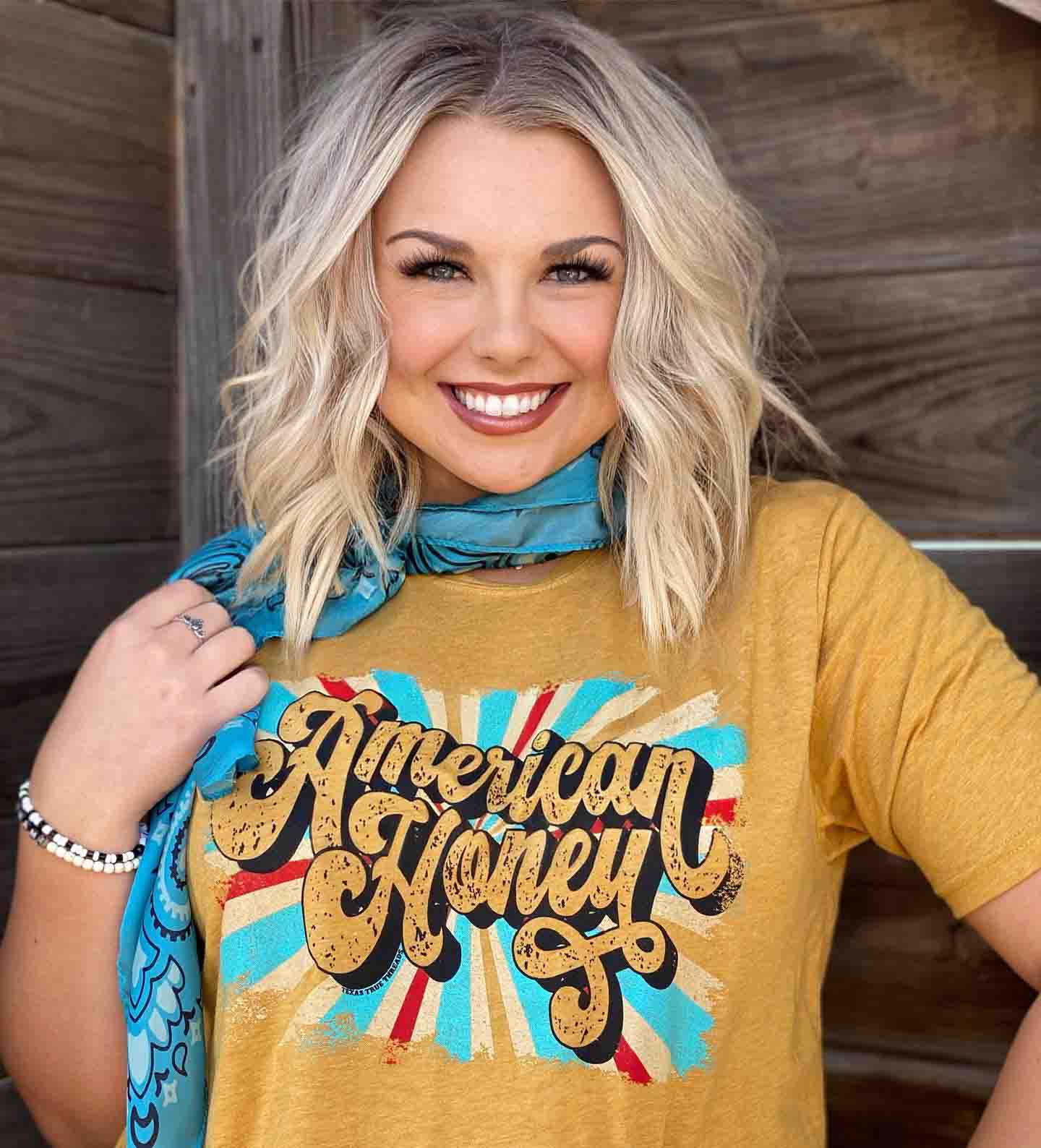 American Honey T-Shirt Gold
