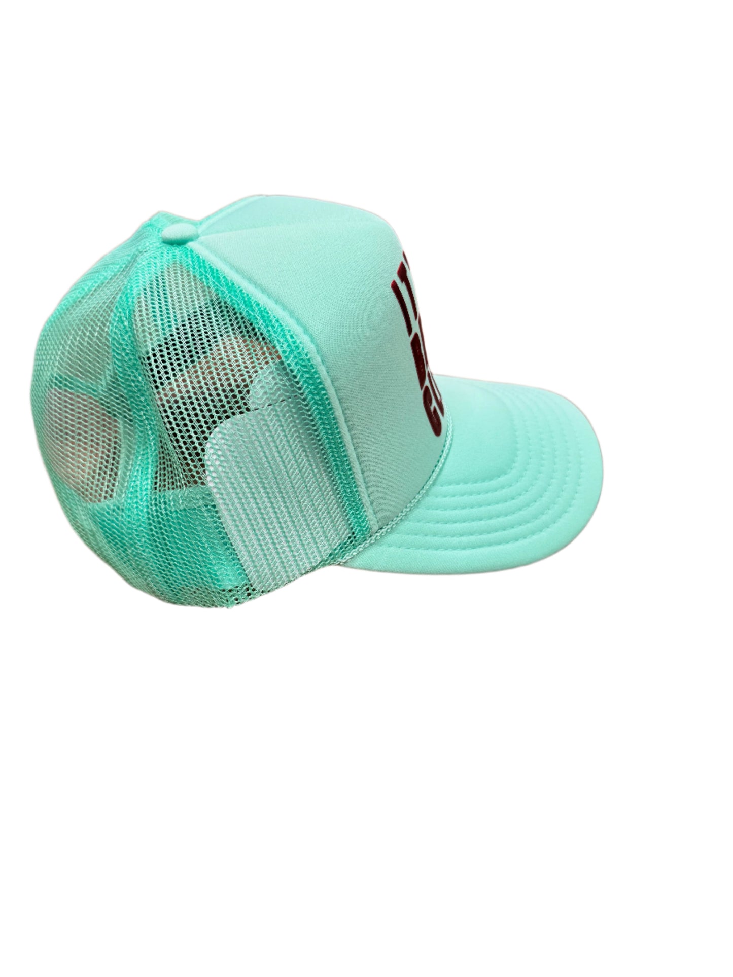 "It's a Beaut Clark" Mint Trucker Hat by Babe