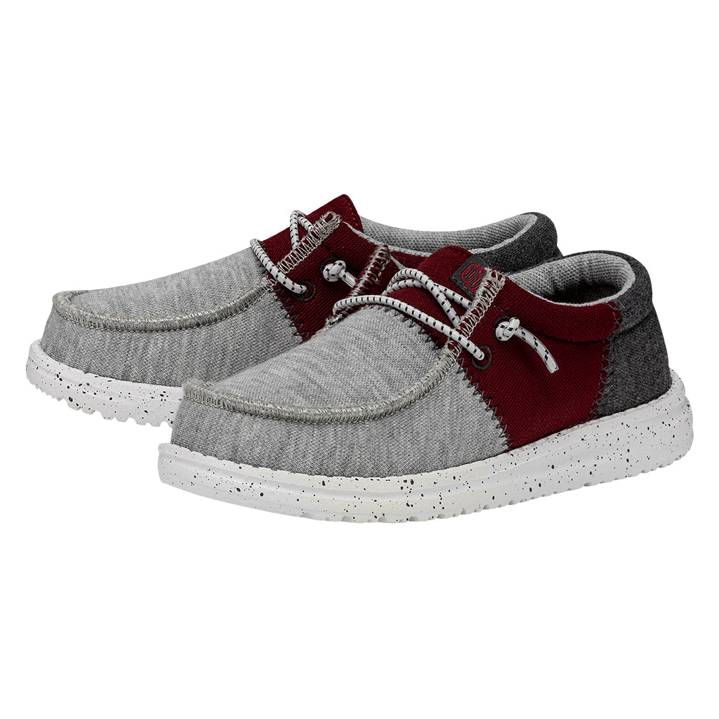 Wally Tri Varsity Youth in Crimson by Hey Dude