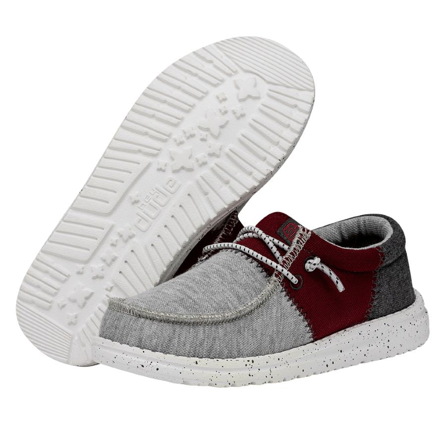 Wally Tri Varsity Youth in Crimson by Hey Dude