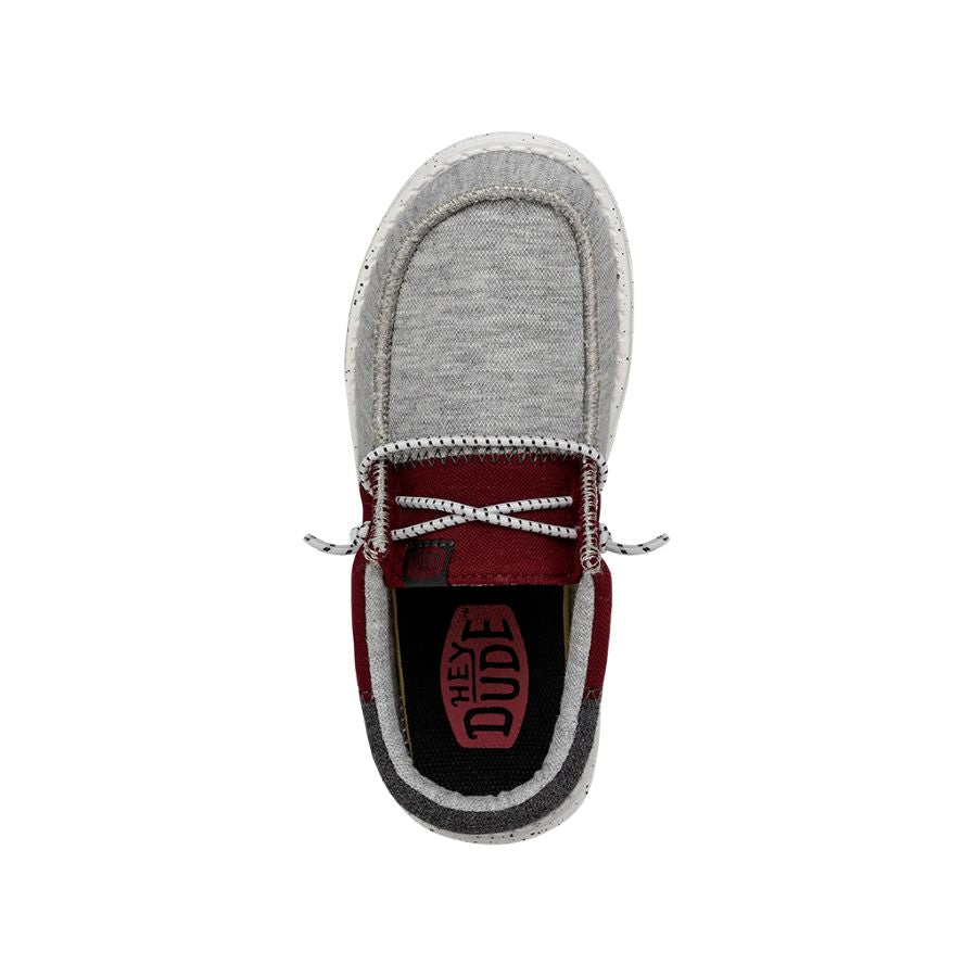 Wally Tri Varsity Youth in Crimson by Hey Dude