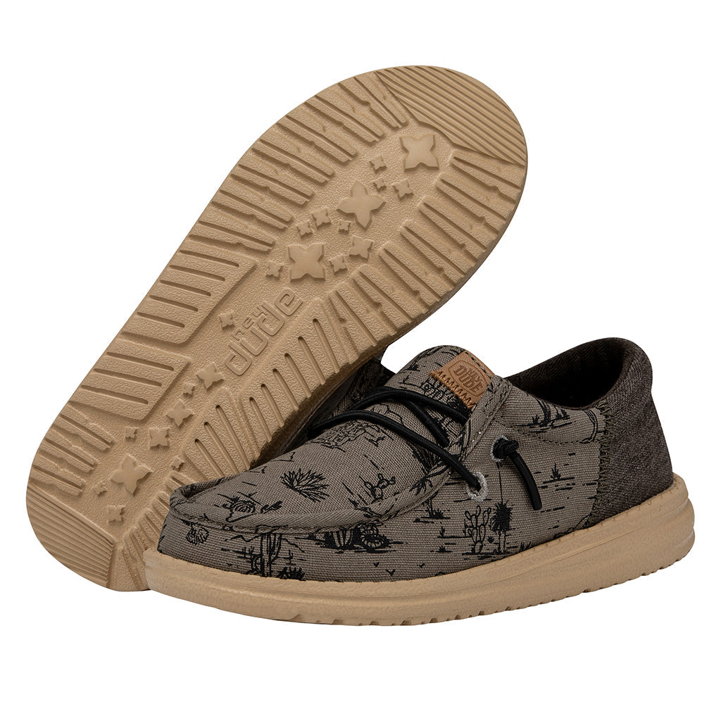 Wally Youth Desert in Olive by Hey Dude