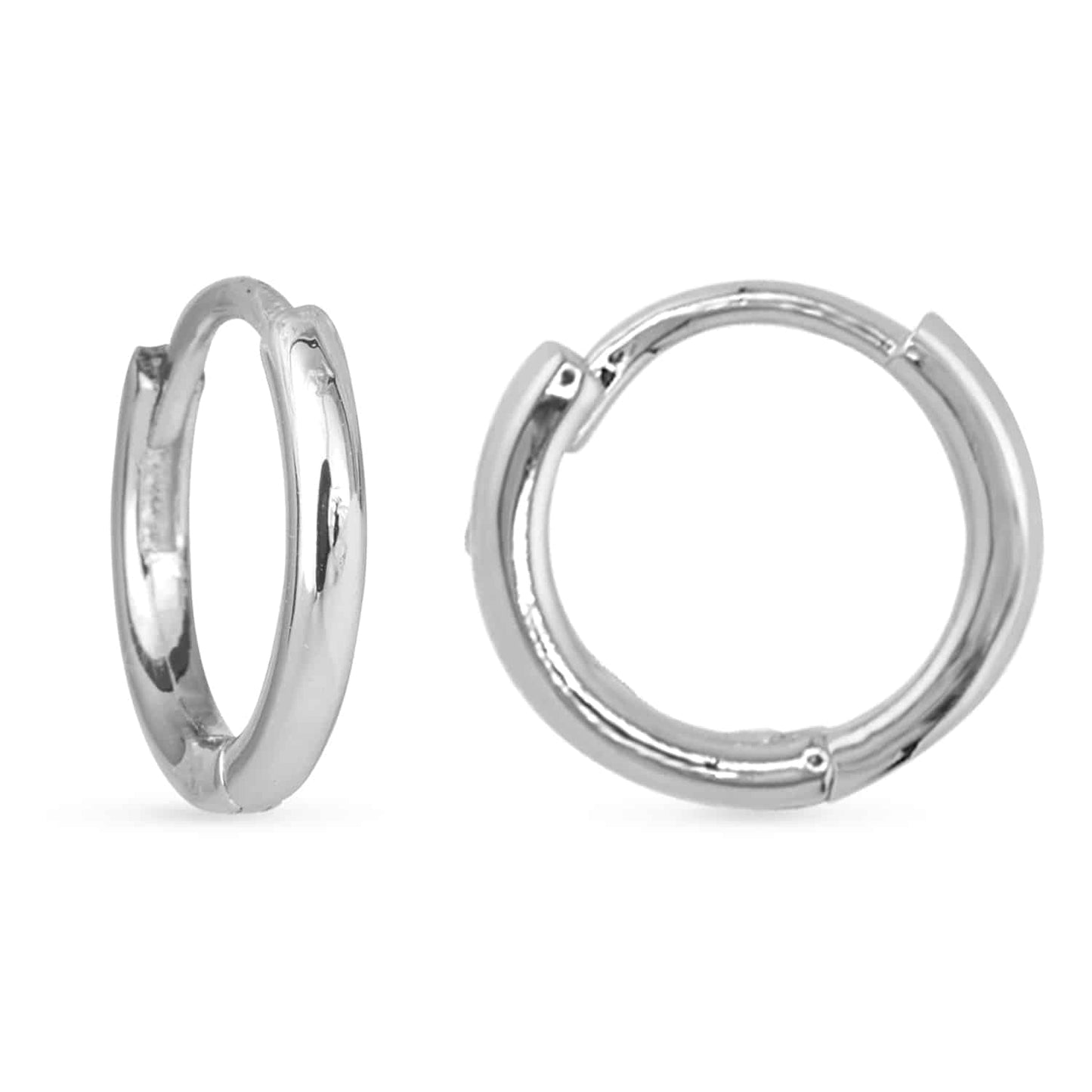 Add A Charm Hoop Earring - Silver by Amanda Blu & Co