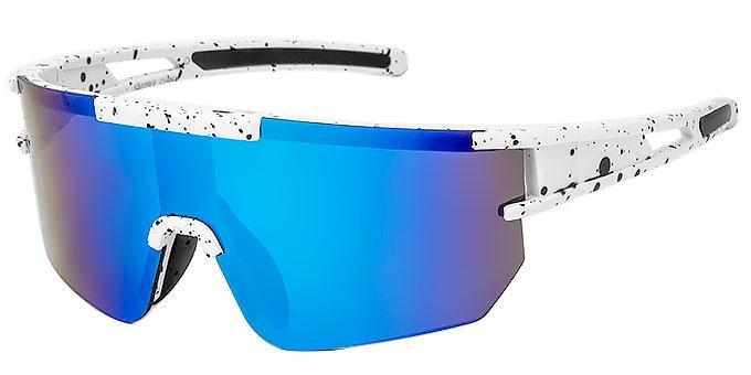 Sports Wrap Splatter Sunglasses
