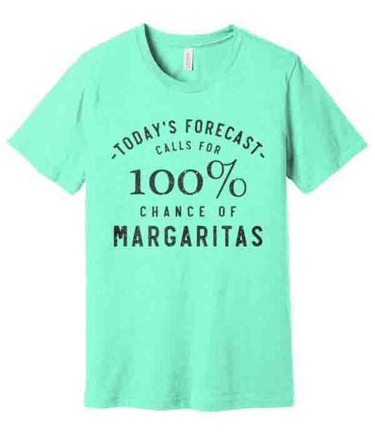 Today's Forecast Slim Fit Tee in Vintage Mint by Mason Jar Label