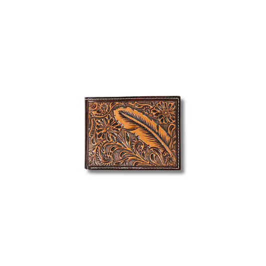 Ariat Men's Feather Embossed Bifold Wallet