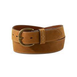 Ariat Ladies Belt 1 1/2" Bug Stitch Harness Buckle Medium Brown by M&F Western