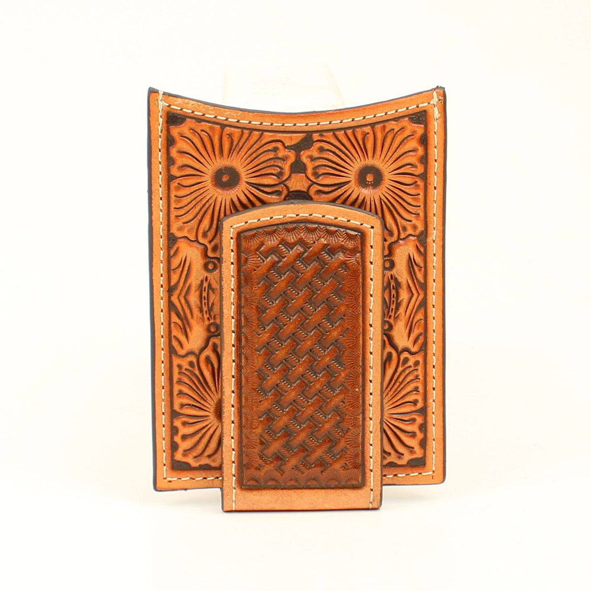 Ariat Tan Card Case Wallet w/Money Clip