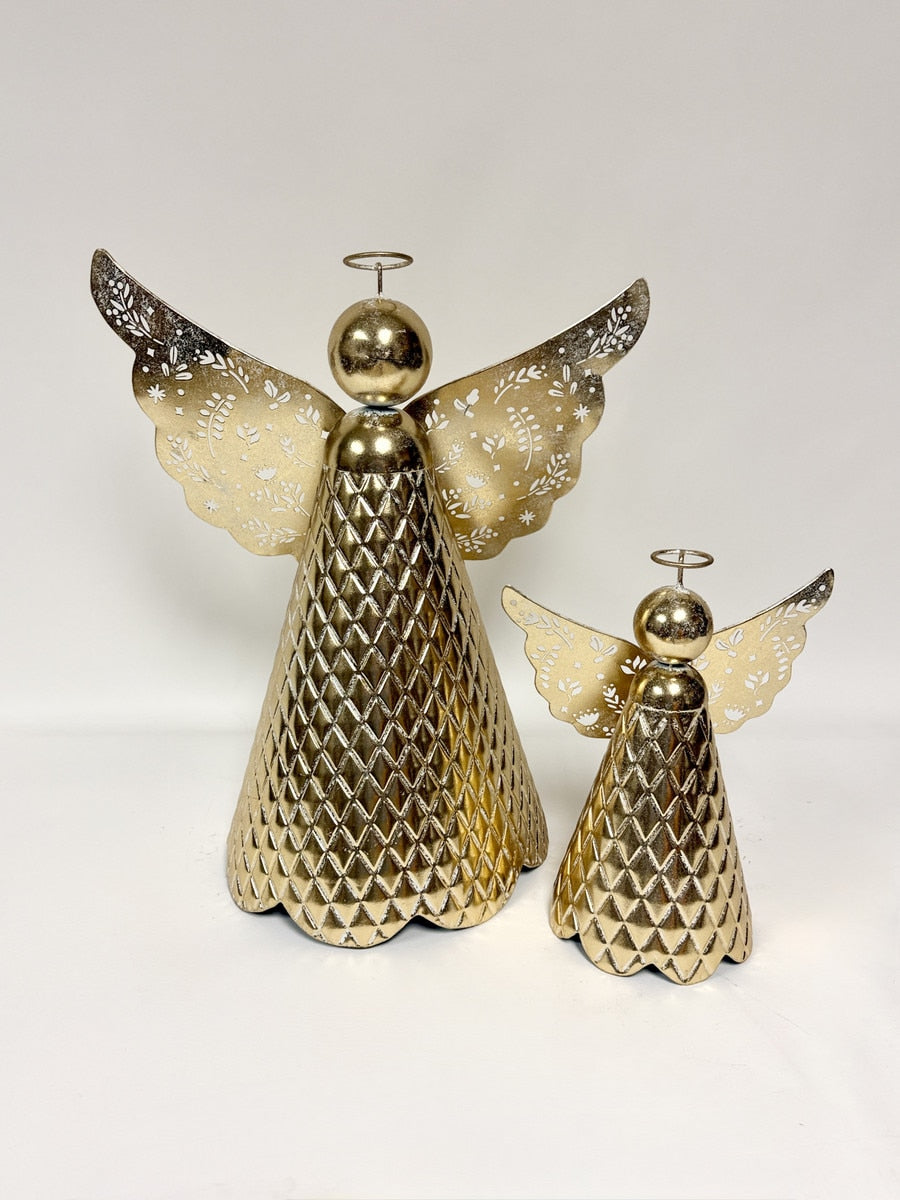 Gold Quilted Angel Md | The Round Top Collection