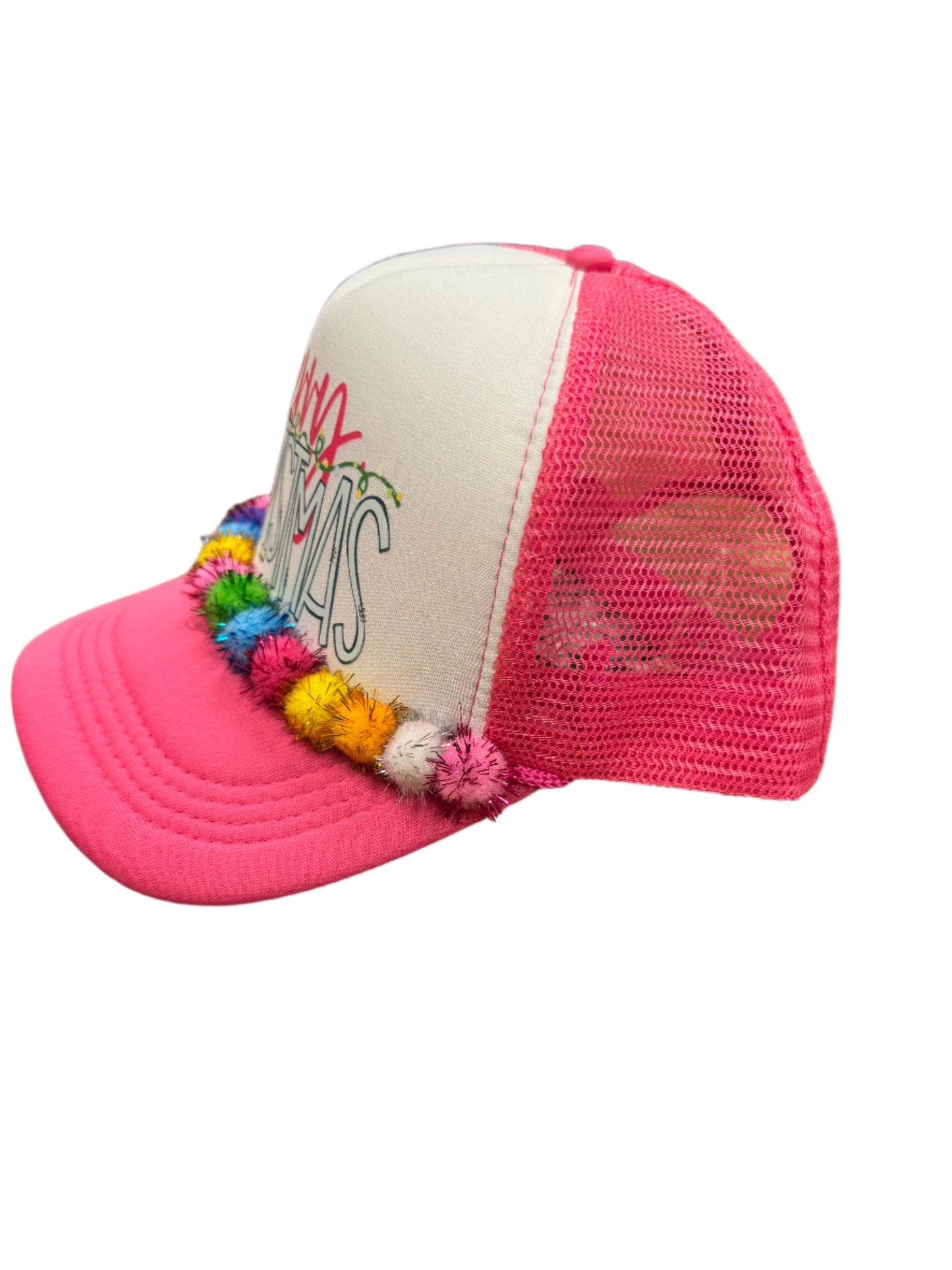 "Merry Christmas" Pom Pom Trucker Hat by Keep It Gypsy