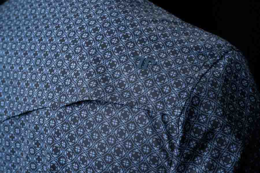 The Silas Long-Sleeve Snap Shirt in Black by Ferrell