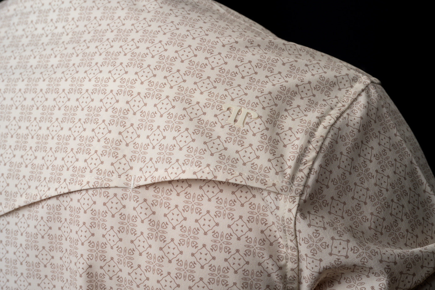 The Collin in Cream- Long Sleeve Snap Shirt by Ferrell