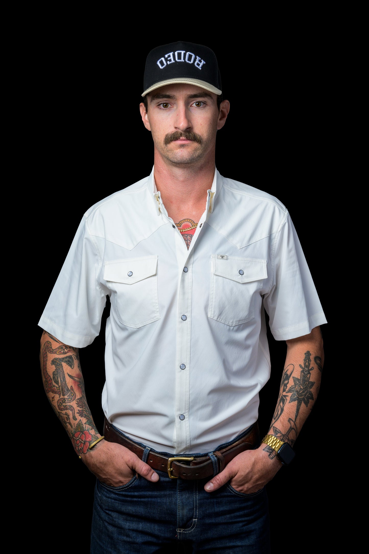 Men's Core Short Sleeve Pearl-Snap Shirts by Ferrell