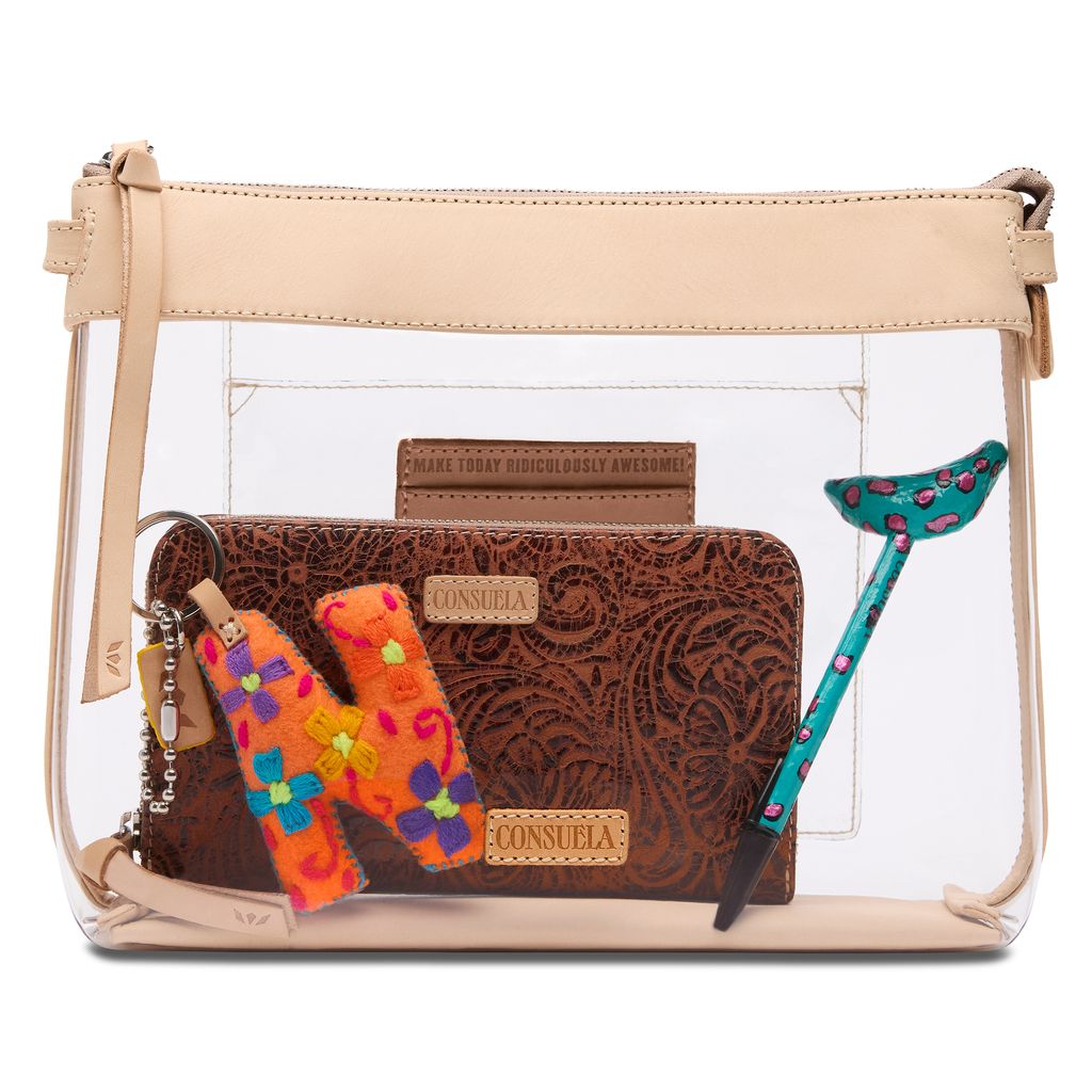 Clear Diego Downtown Crossbody by Consuela