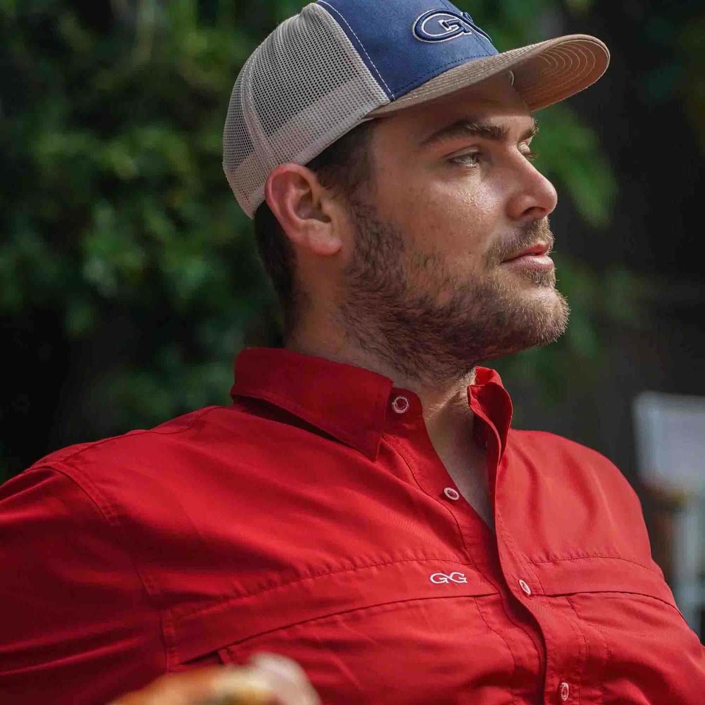 GameGuard MicroFiber Short-Sleeve Fishing Shirt Crimson