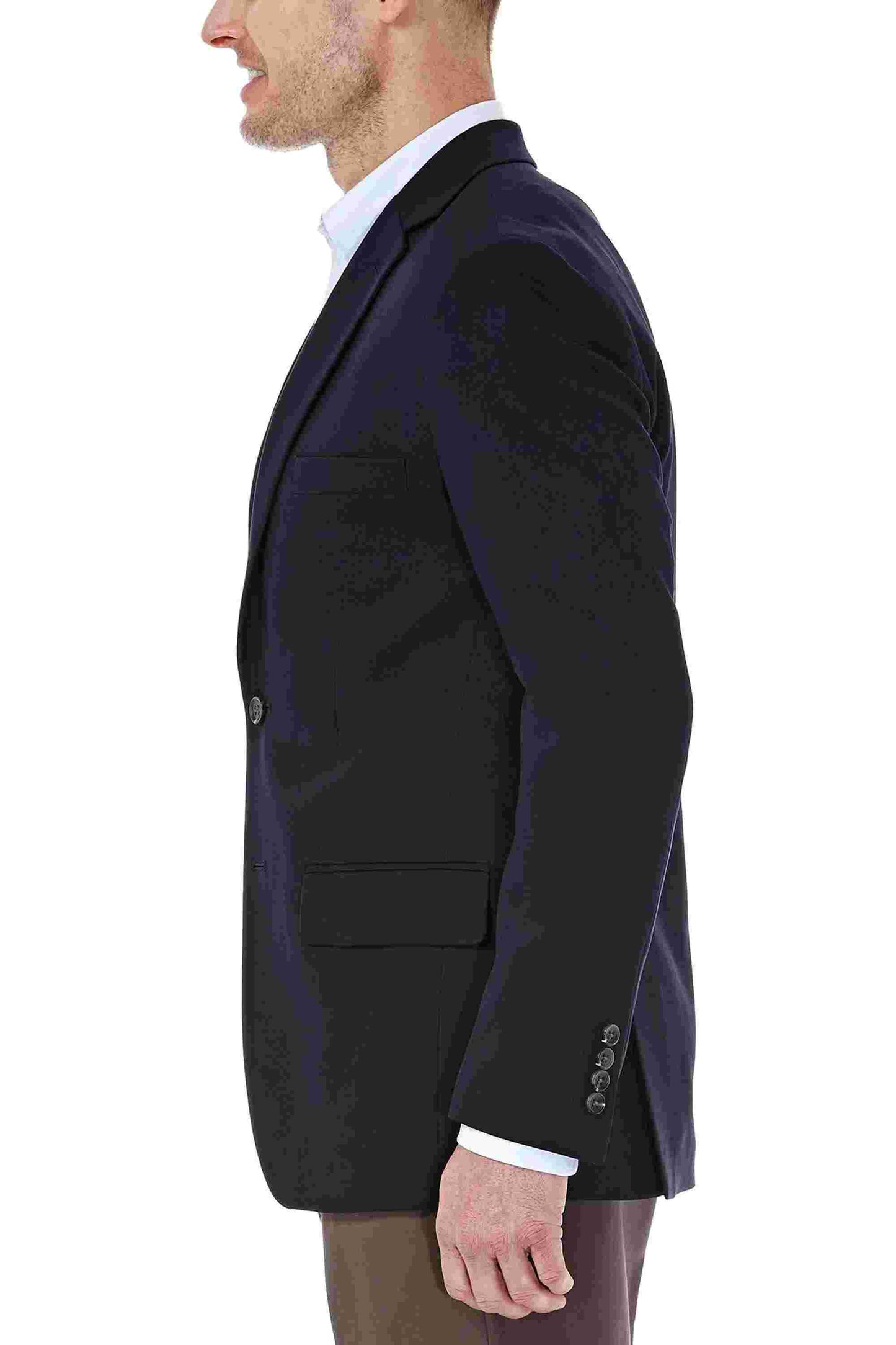 Haggar Men's InMotion Travel Blazer Navy