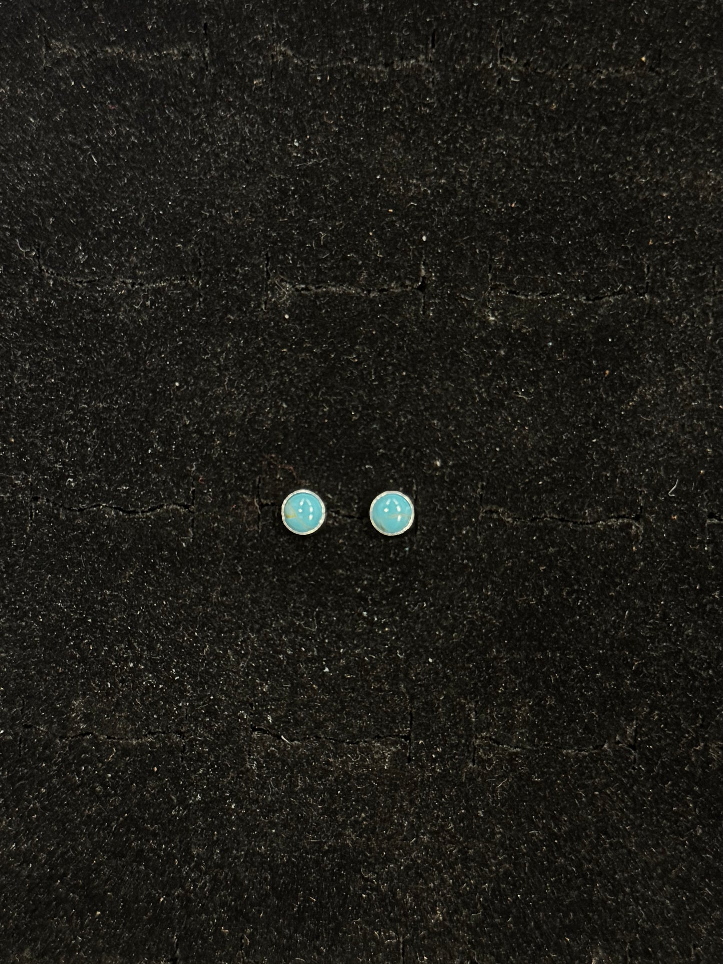 Small Turquoise Stone Stud Earrings