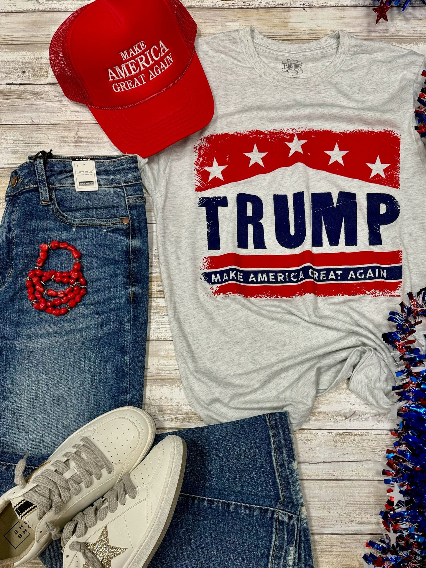 Trump - Make America Great Again Tee in Grey Triblend