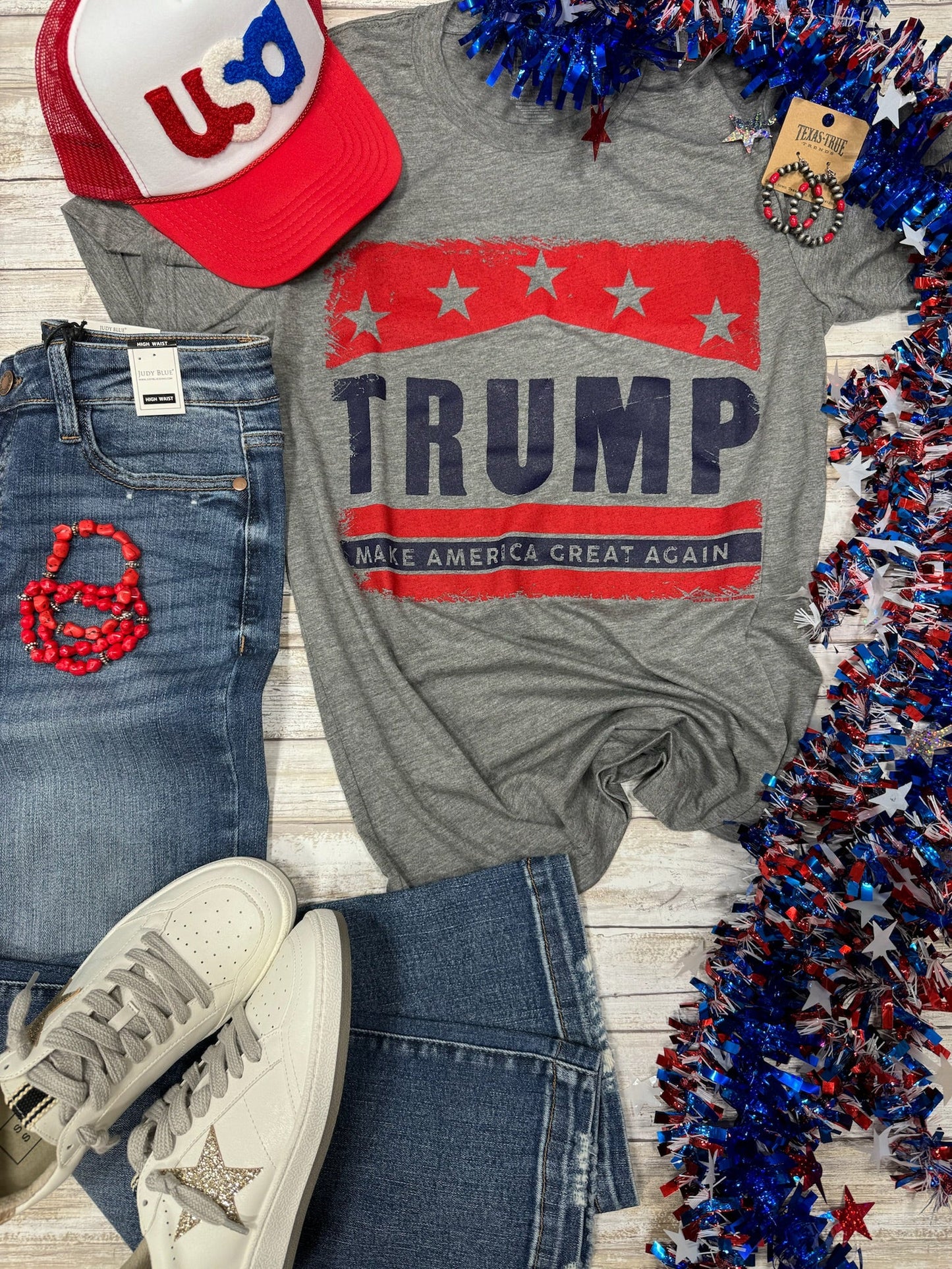 Trump - Make America Great Again Tee in Grey Triblend