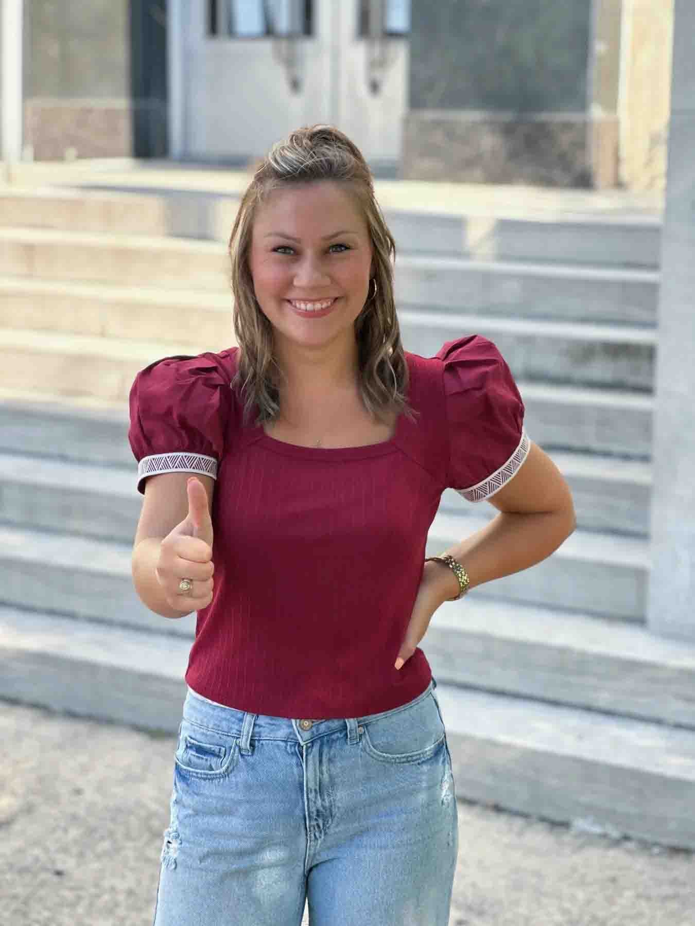 Gig Em Fitted Mid Top by Washco Apparel