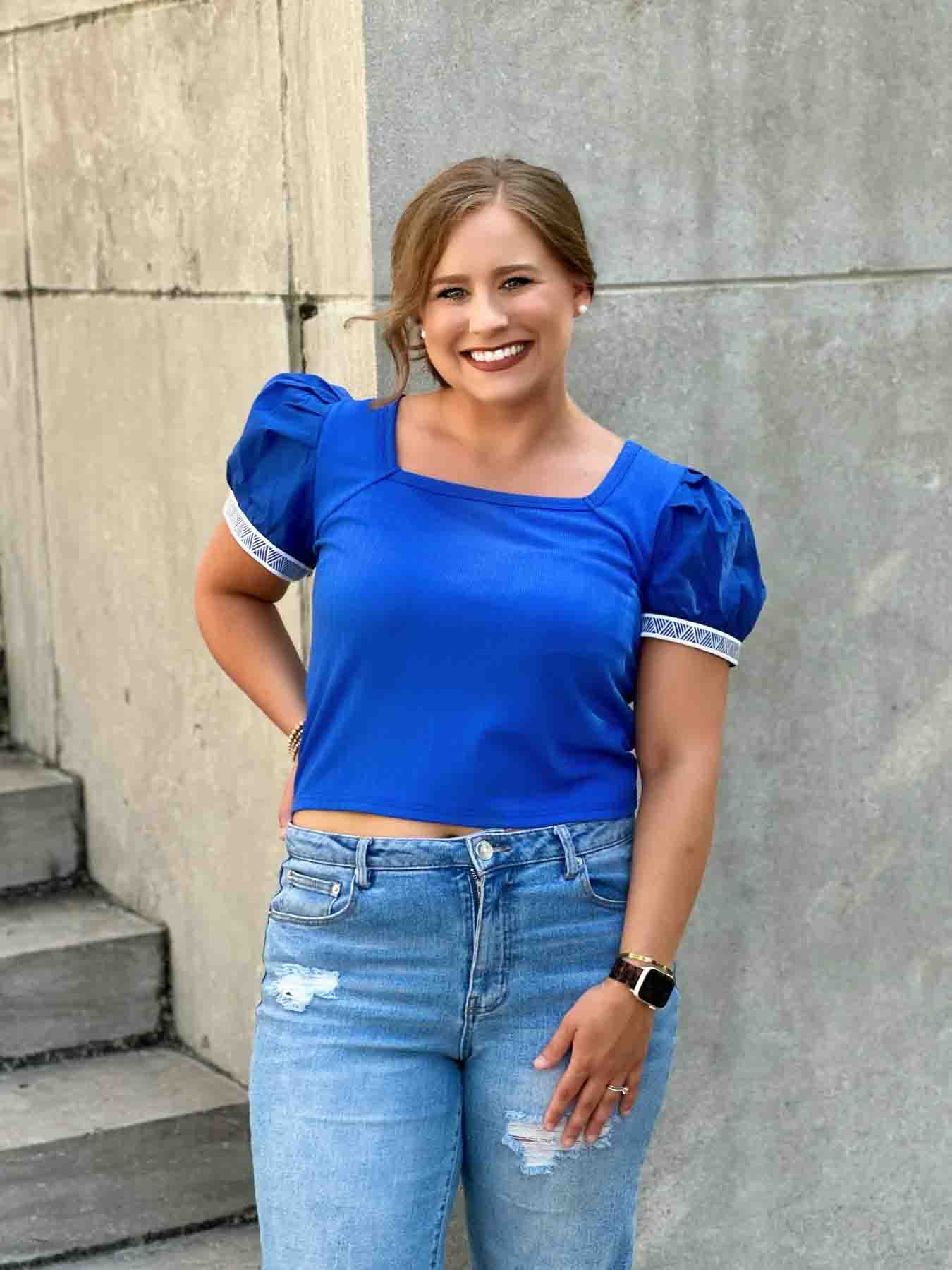 Wrenlee Fitted Mid Top by Washco Apparel