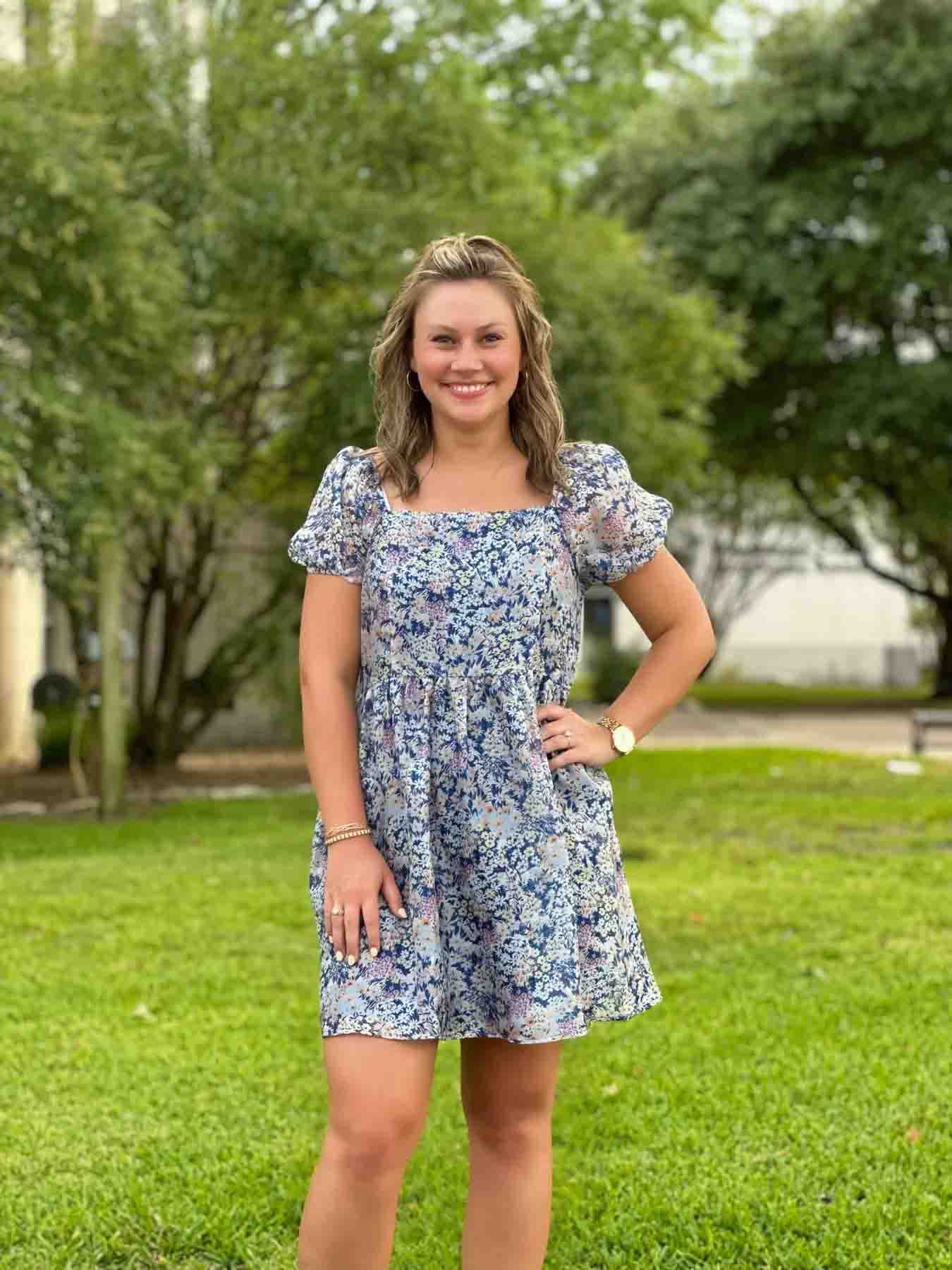 Valerie Floral Print Dress by Washco Apparel