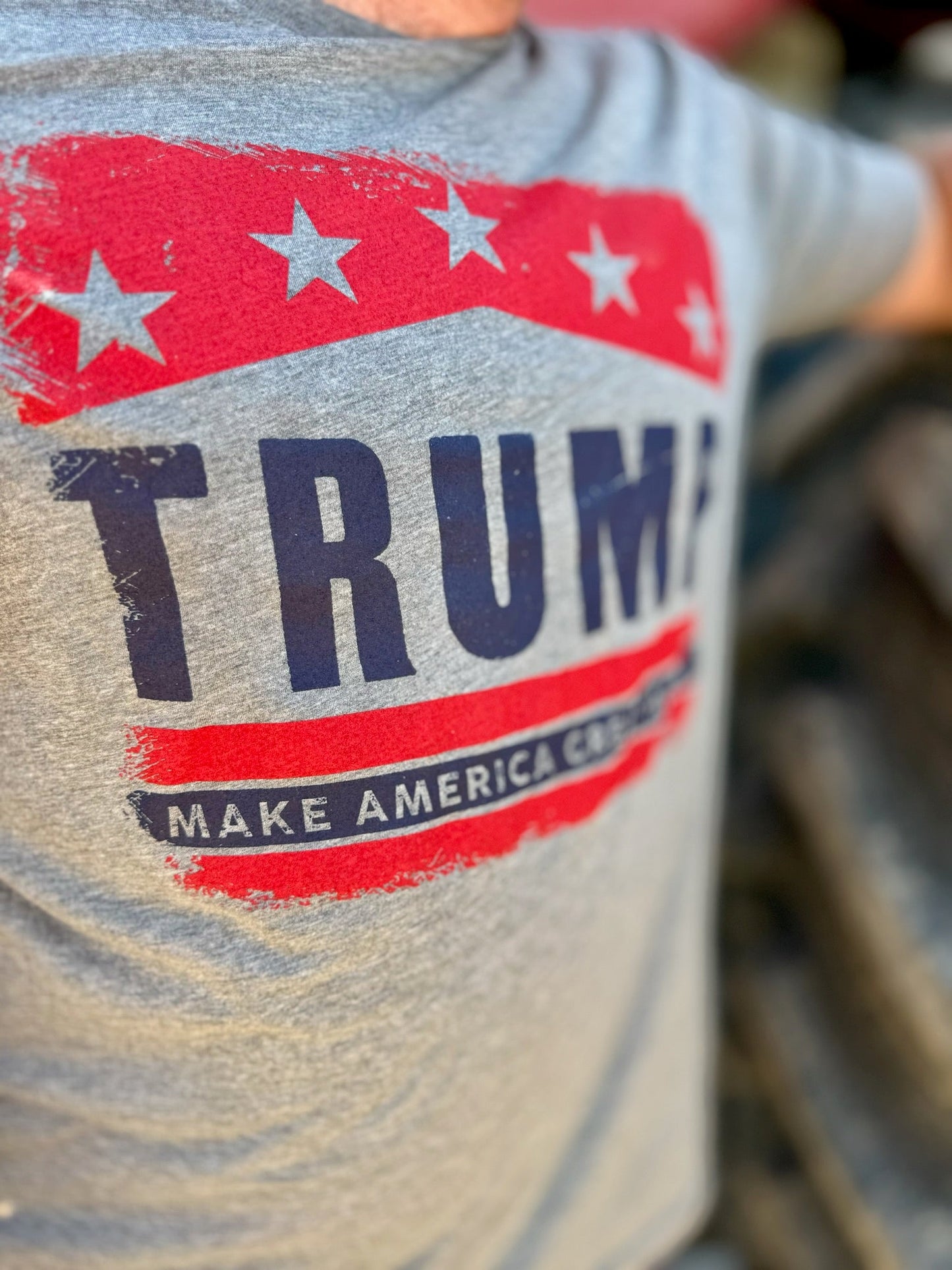 Trump - Make America Great Again Tee in Grey Triblend