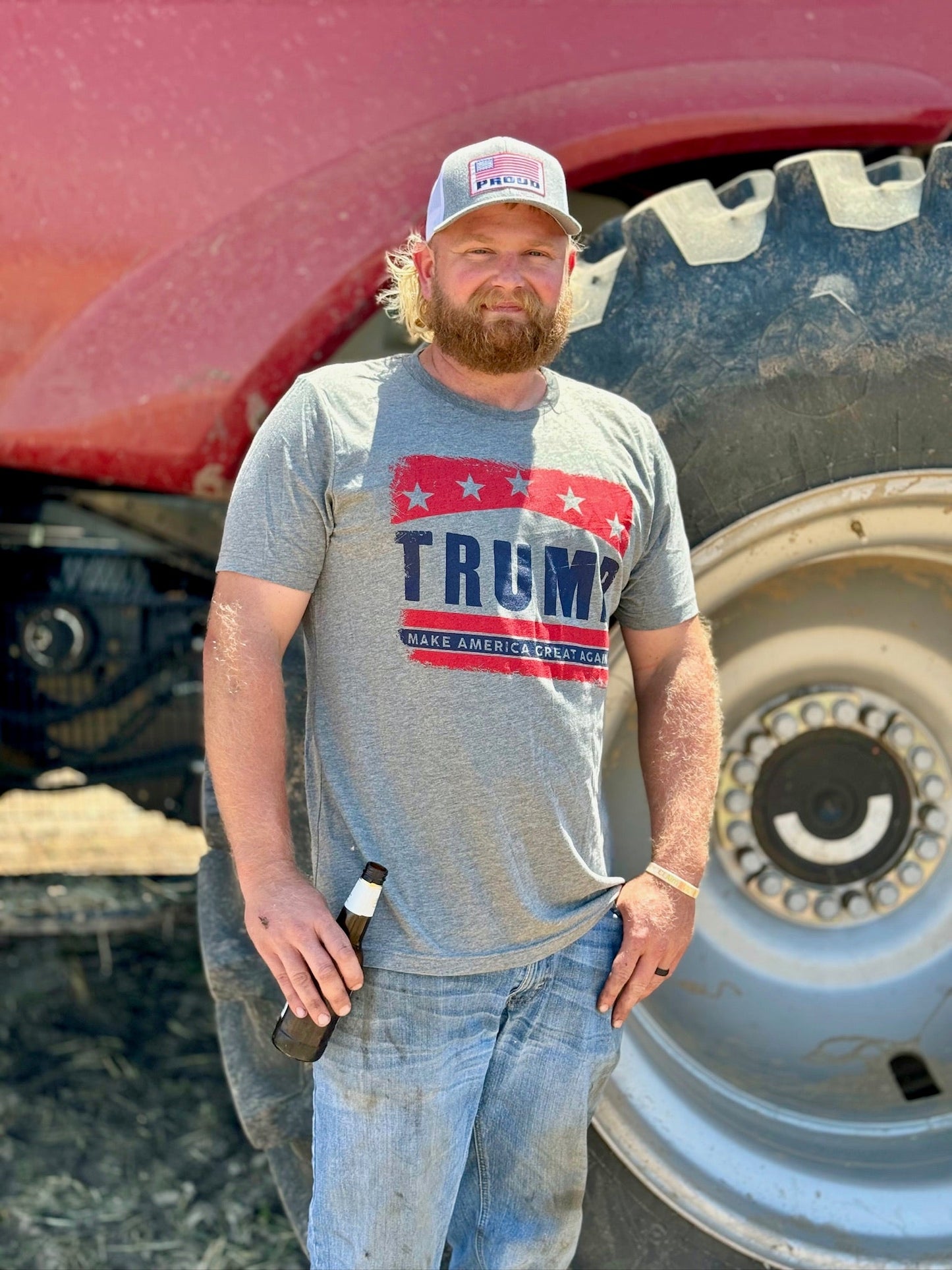 Trump - Make America Great Again Tee in Grey Triblend