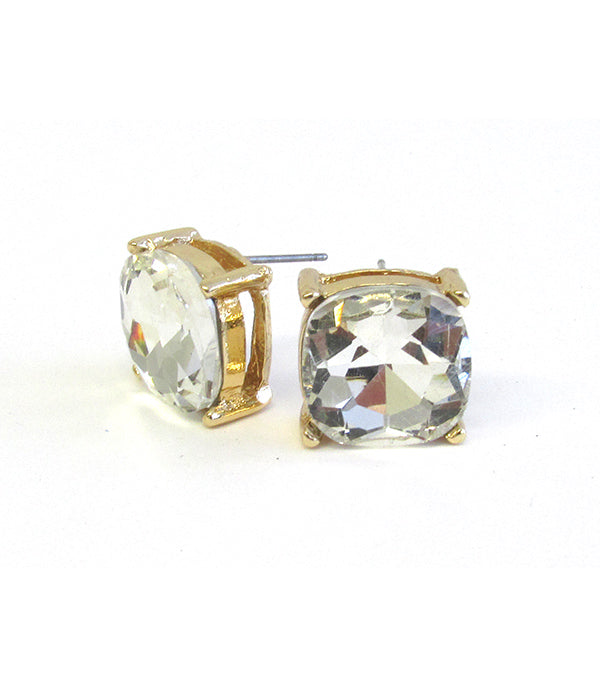 Its Large Crystal Stud Earrings