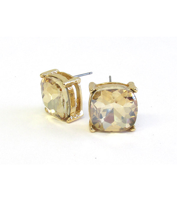 Its Large Crystal Stud Earrings