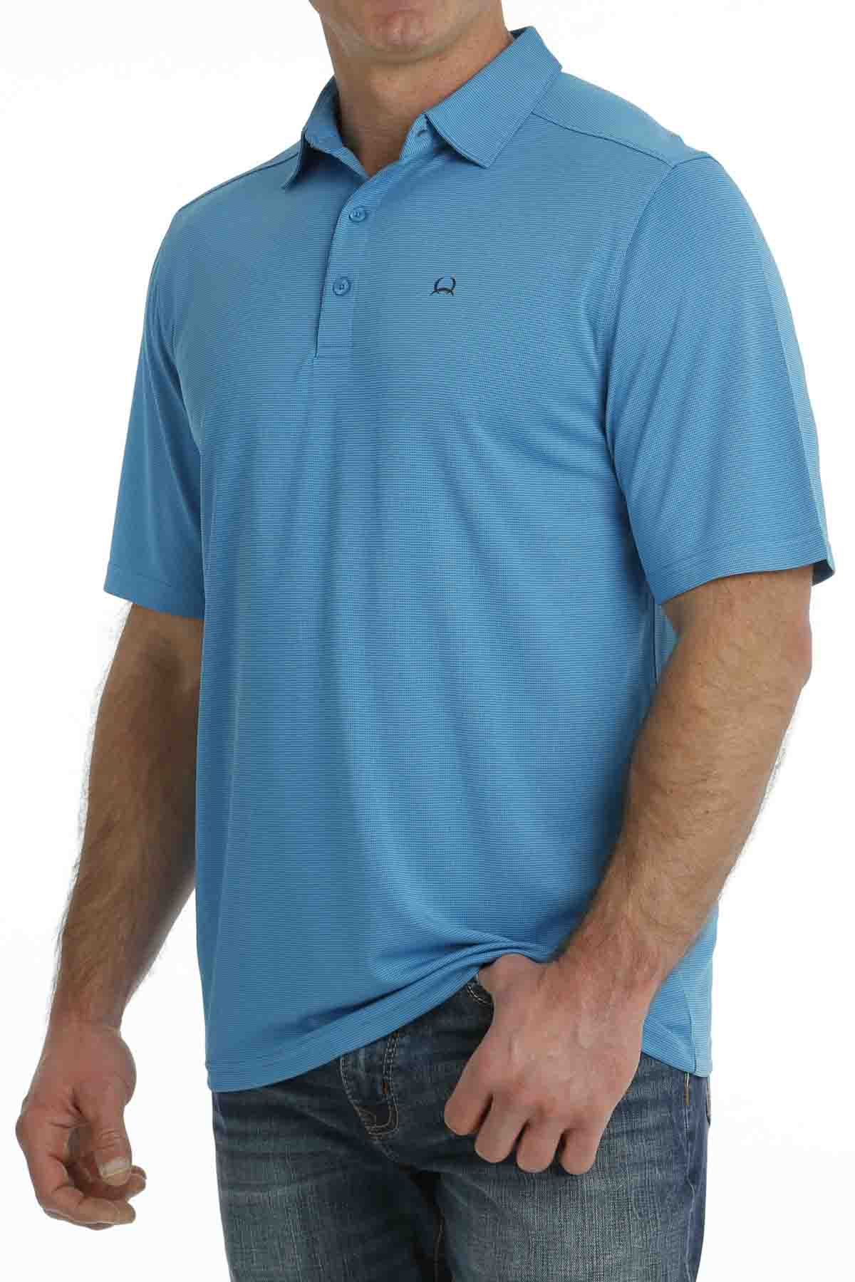 Arenaflex Short Sleeve Polo in Blue by Cinch